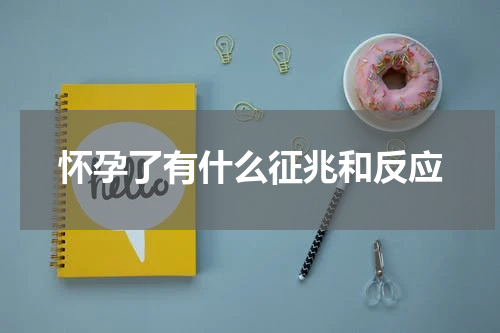 怀孕了有什么征兆和反应