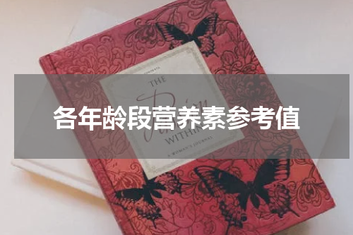 各年龄段营养素参考值