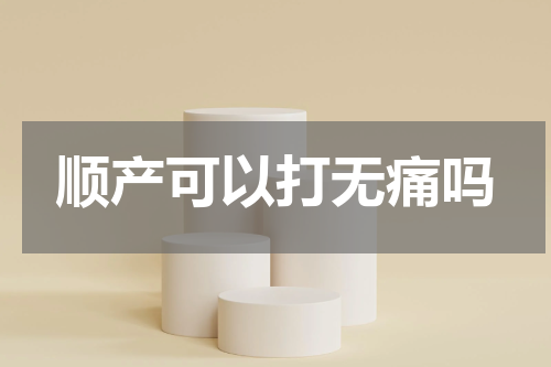 顺产可以打无痛吗