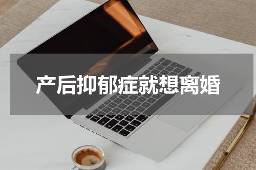 产后抑郁症就想离婚