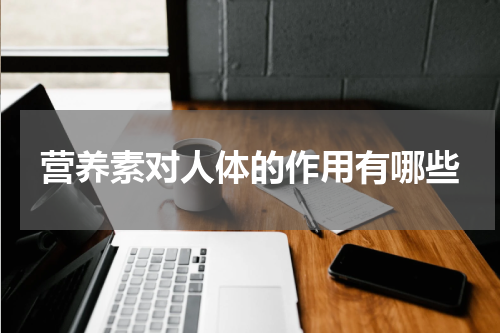 营养素对人体的作用有哪些
