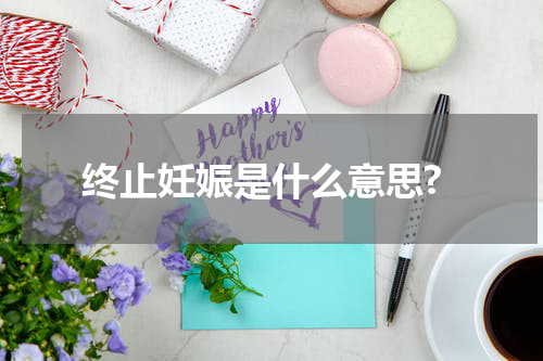 终止妊娠是什么意思?