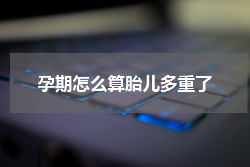 孕期怎么算胎儿多重了