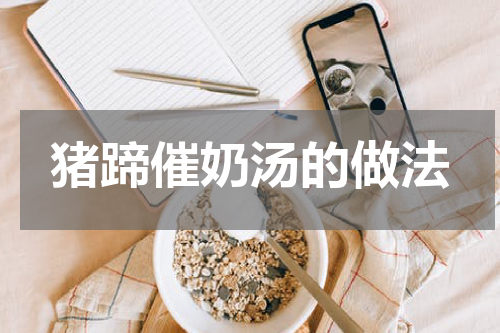 猪蹄催奶汤的做法