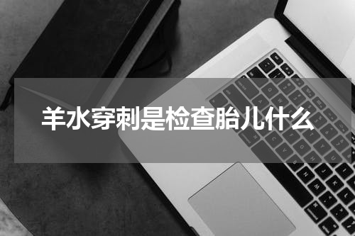 羊水穿刺是检查胎儿什么