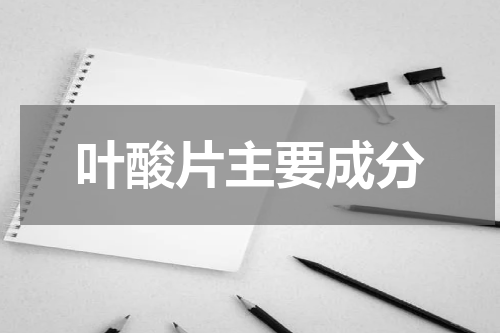 叶酸片主要成分