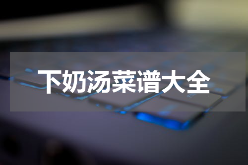 下奶汤菜谱大全
