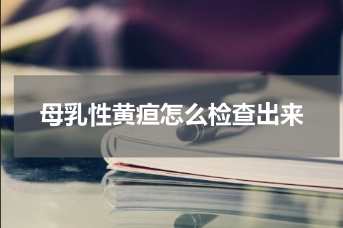 母乳性黄疸怎么检查出来