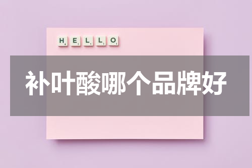补叶酸哪个品牌好