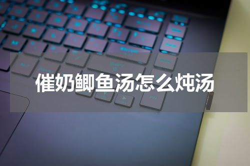 催奶鲫鱼汤怎么炖汤