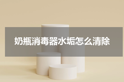 奶瓶消毒器水垢怎么清除