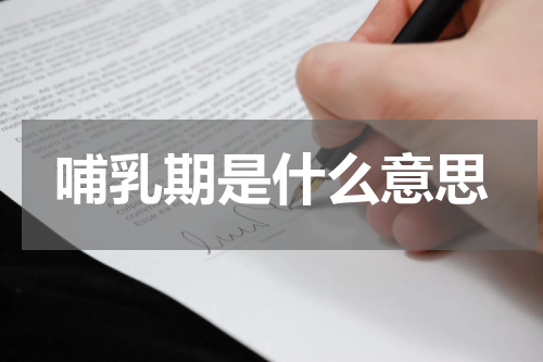 哺乳期是什么意思