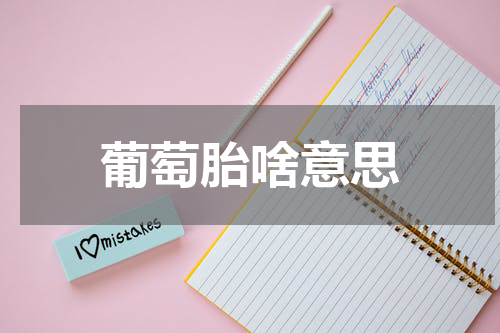 葡萄胎啥意思