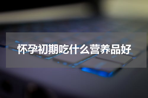 怀孕初期吃什么营养品好