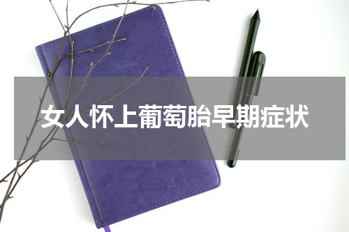 女人怀上葡萄胎早期症状