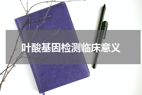 叶酸基因检测临床意义