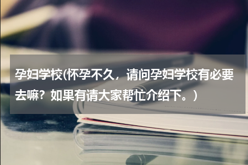 孕妇学校(怀孕不久，请问孕妇学校有必要去嘛？如果有请大家帮忙介绍下。)